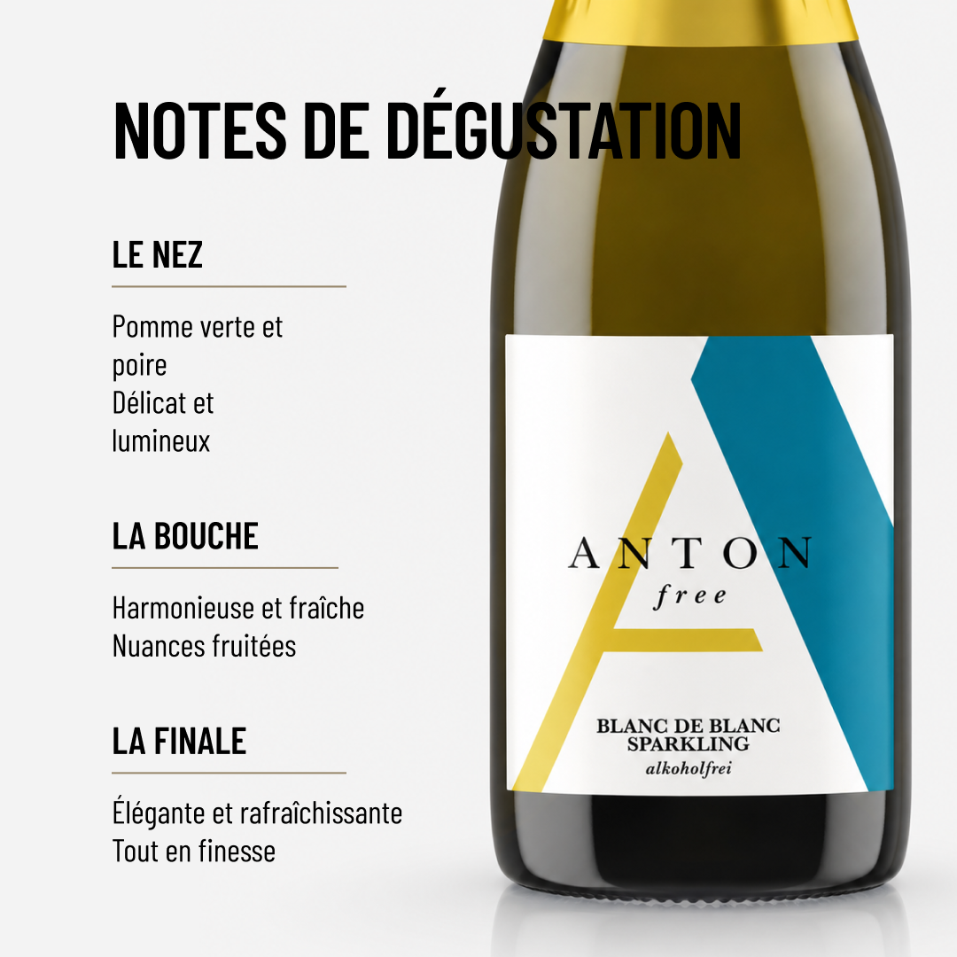 BLANC DE BLANC PETILLANT SANS ALCOOL: pur plaisir sans alcool de Matthias Anton