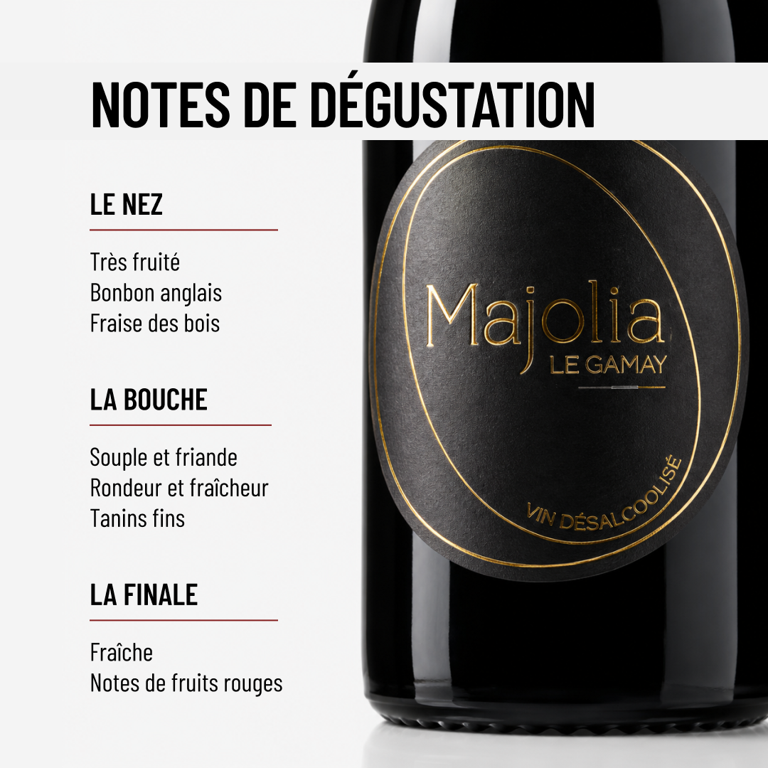 LE MAJOLIA: le Gamay sans alcool qu'on attendait!