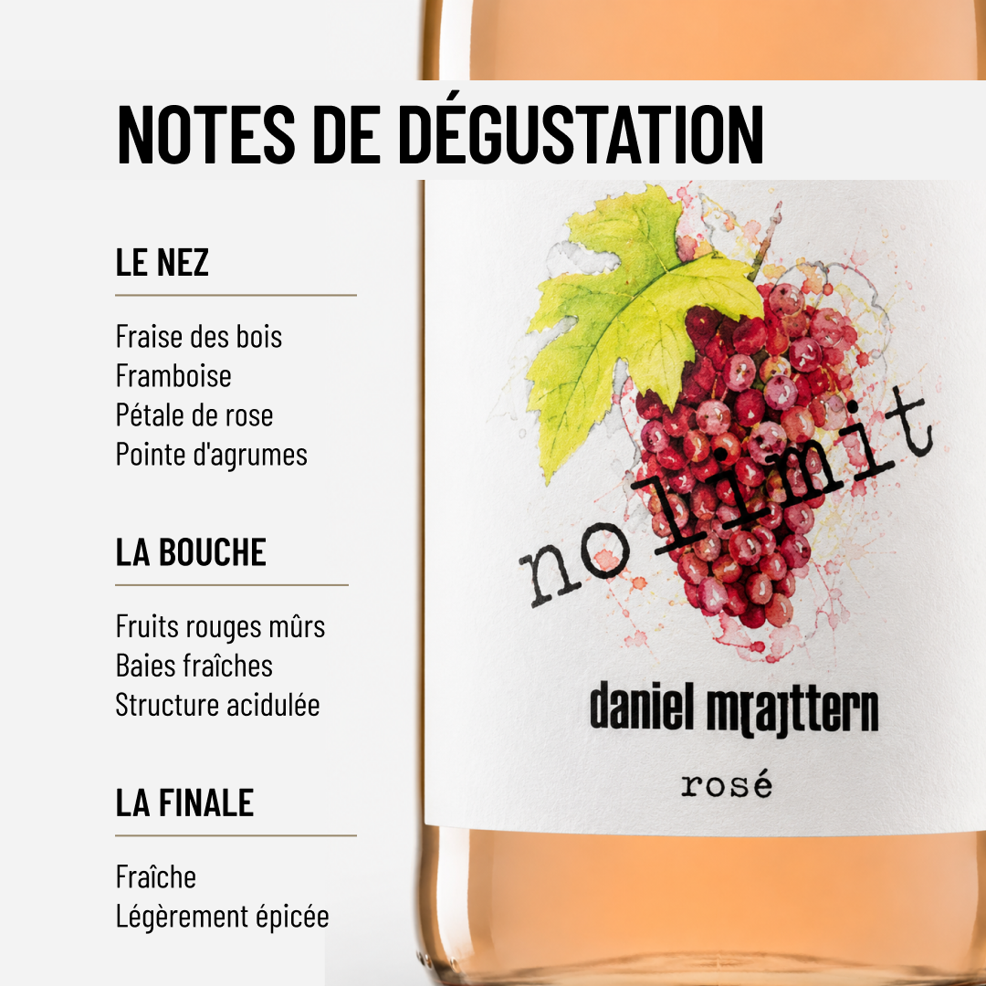 NOLIMIT ROSÉ: un rosé délicatement épicé et floral de Daniel Mattern
