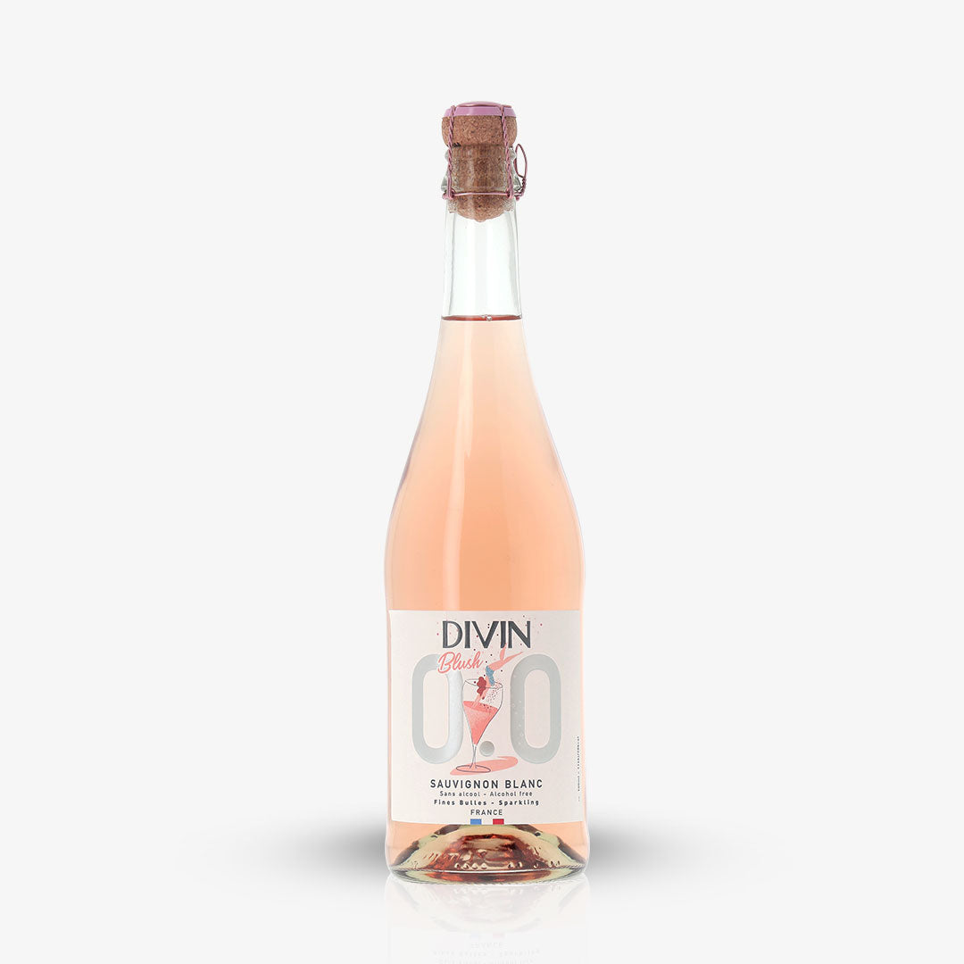 DIVIN PÉTILLANT ROSÉ: des bulles sans alcool au joli blush rosé.
