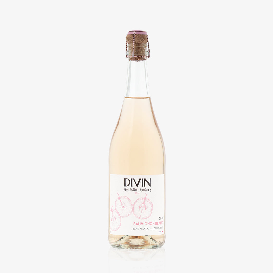 DIVIN PÉTILLANT ROSÉ: des bulles sans alcool au joli blush rosé.