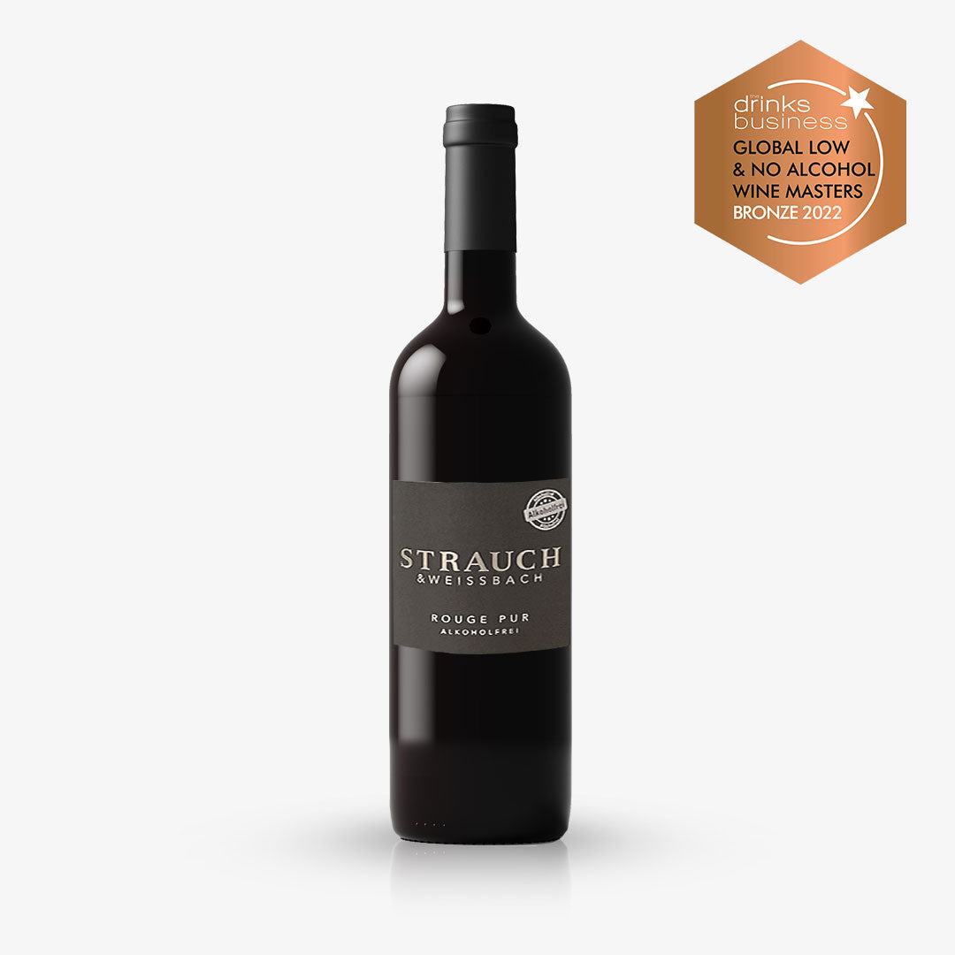 ROUGE PUR: un vin rouge sans-alcool corsé et fruité de la Maison Strauch.