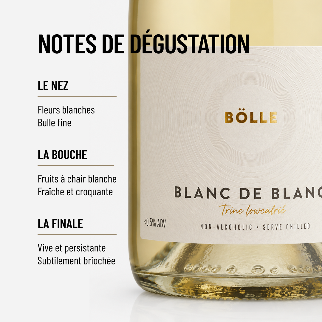 BOLLE BLANC DE BLANCS: très élégant et raffiné ce pétillant fruité!