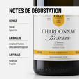 BOLLE CHARDONNAY RESERVE: un vin blanc sans-alcool pulpeux et ample.