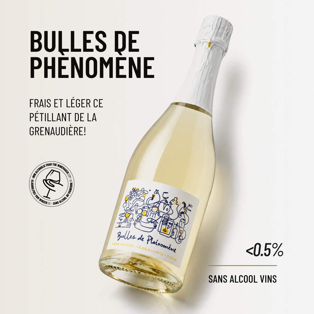 BULLES DE PHÈNOMÈNE: frais et léger ce pétillant de La Grenaudière!
