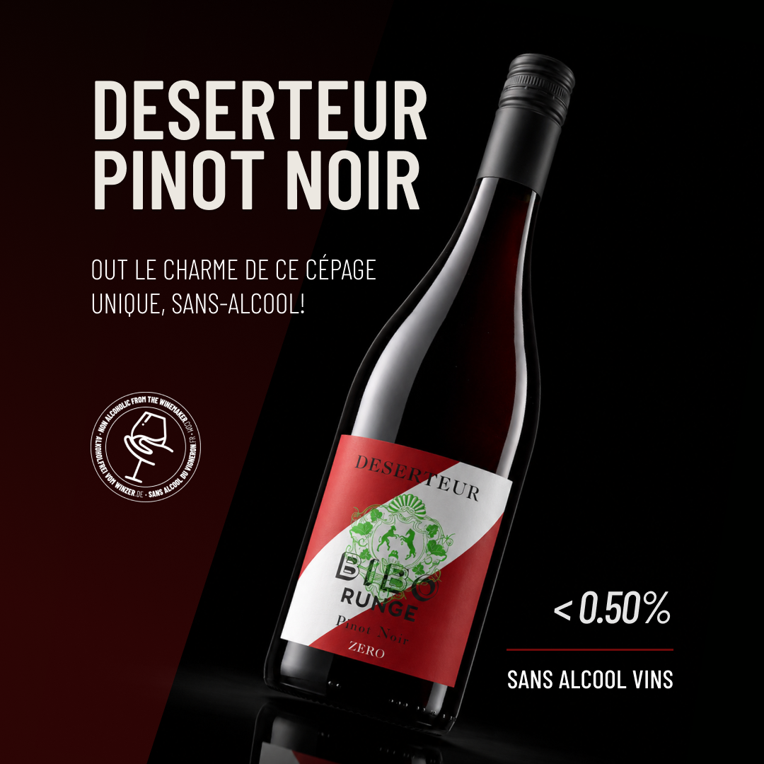 DESERTEUR PINOT NOIR: : tout le charme de ce cépage unique, sans-alcool!