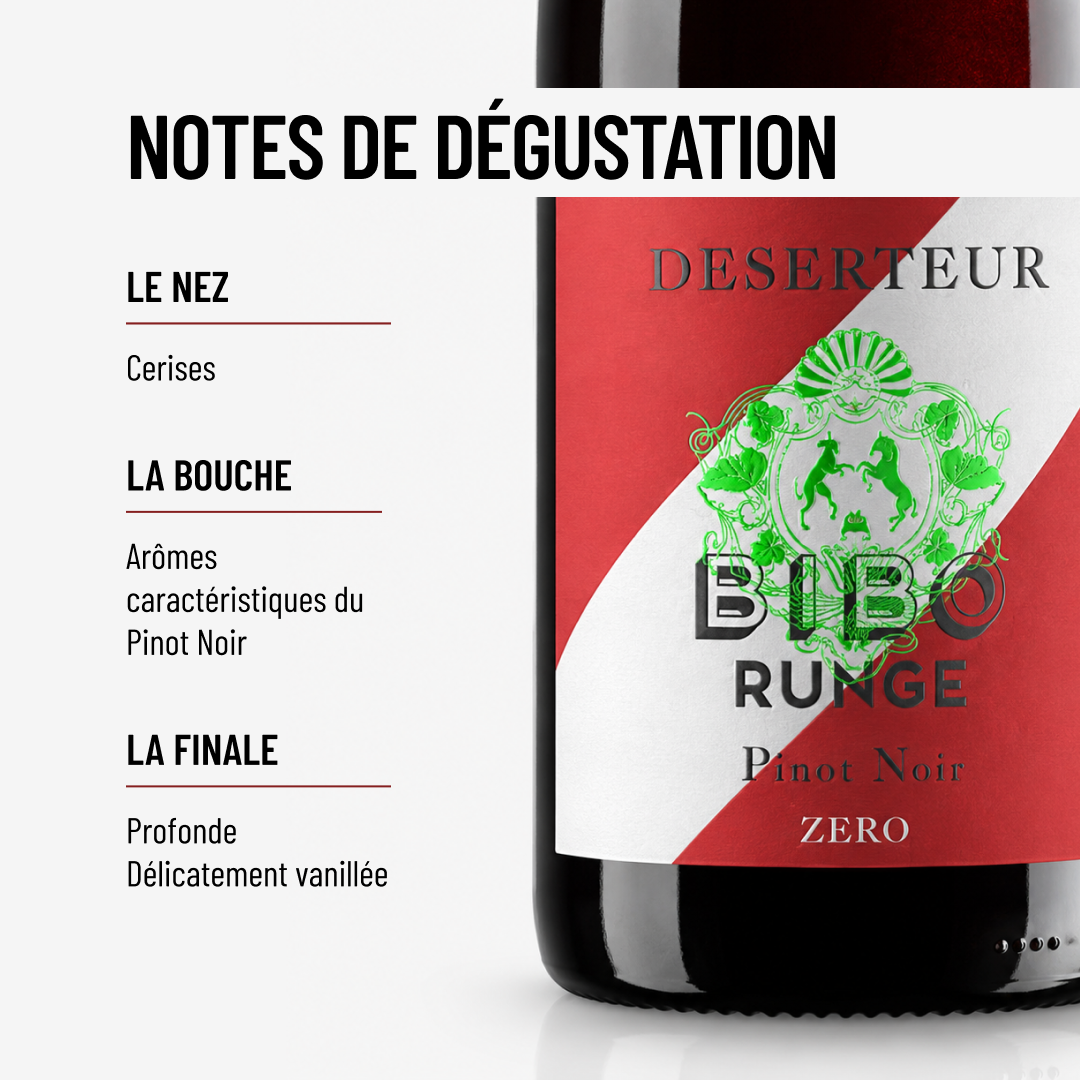 DESERTEUR PINOT NOIR: : tout le charme de ce cépage unique, sans-alcool!