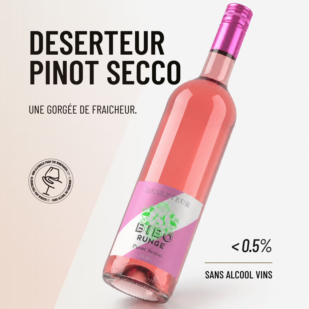 DESERTEUR PINOT SECCO : une gorgée de fraicheur.