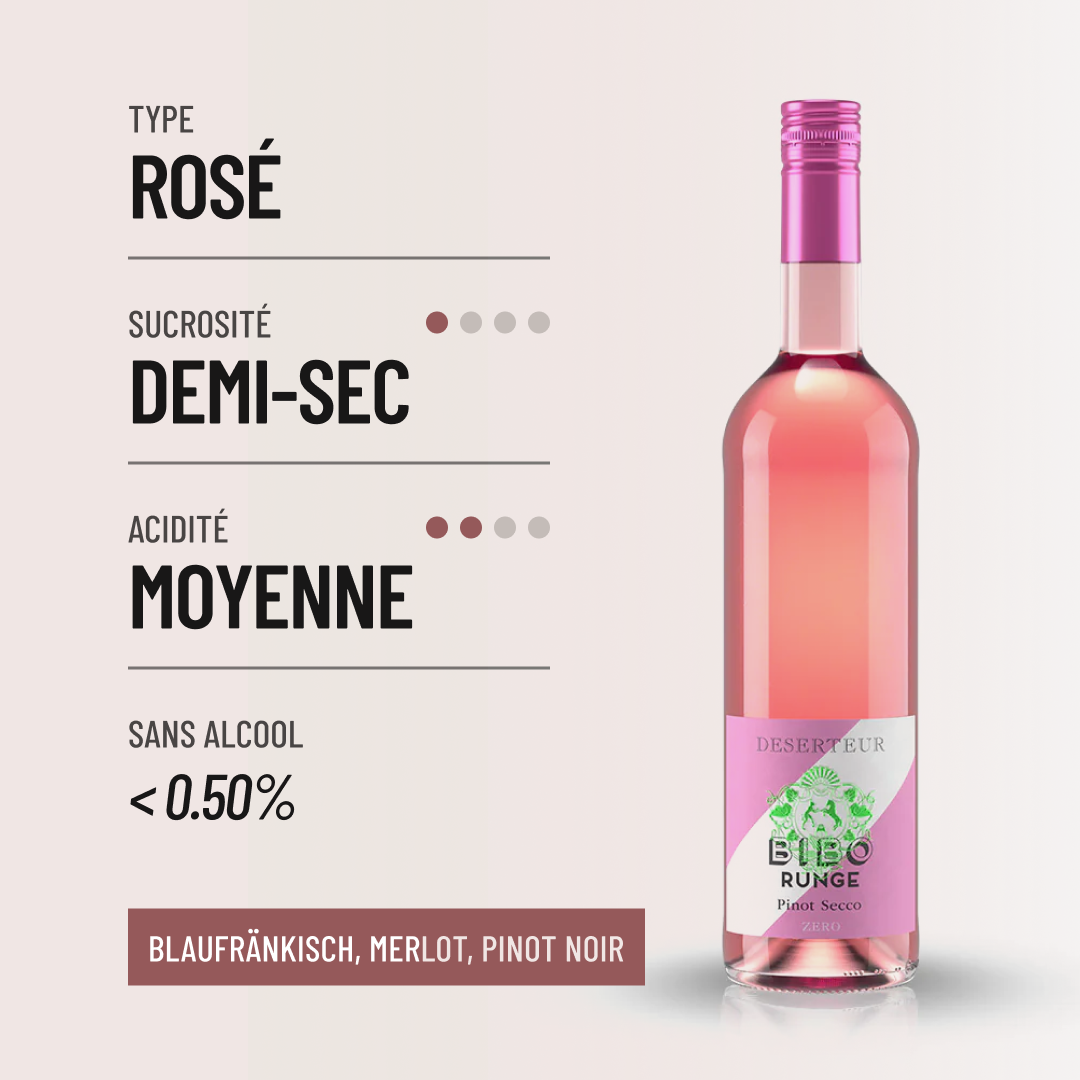 DESERTEUR PINOT SECCO : une gorgée de fraicheur.