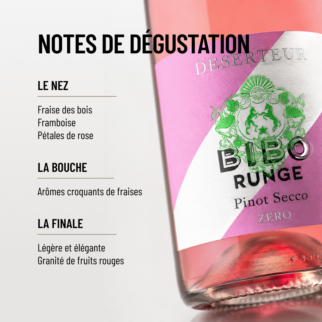 DESERTEUR PINOT SECCO : une gorgée de fraicheur.