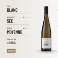 DESERTEUR RIESLING: Excellent vin sans alcool de Bibo Runge.
