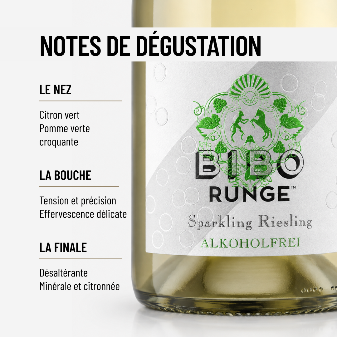 DESERTEUR SPARKLING RIESLING : un pétillant sans alcool vif et sec, quel plaisir!