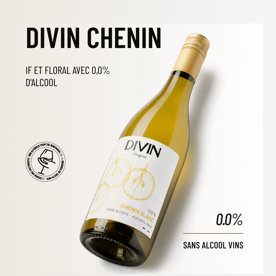 DIVIN CHENIN: vif et floral avec 0,0% d'alcool