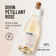 DIVIN PÉTILLANT ROSÉ: des bulles sans alcool au joli blush rosé.