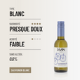 DIVIN SAUVIGNON BLANC 0,25 L: un vif fruité et vif, en petite bouteille!