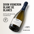DIVIN VIGNERON BLANC DE BLANCS: un pétillant sans-alcool à l'allure folle.