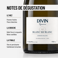DIVIN VIGNERON BLANC DE BLANCS: un pétillant sans-alcool à l'allure folle.