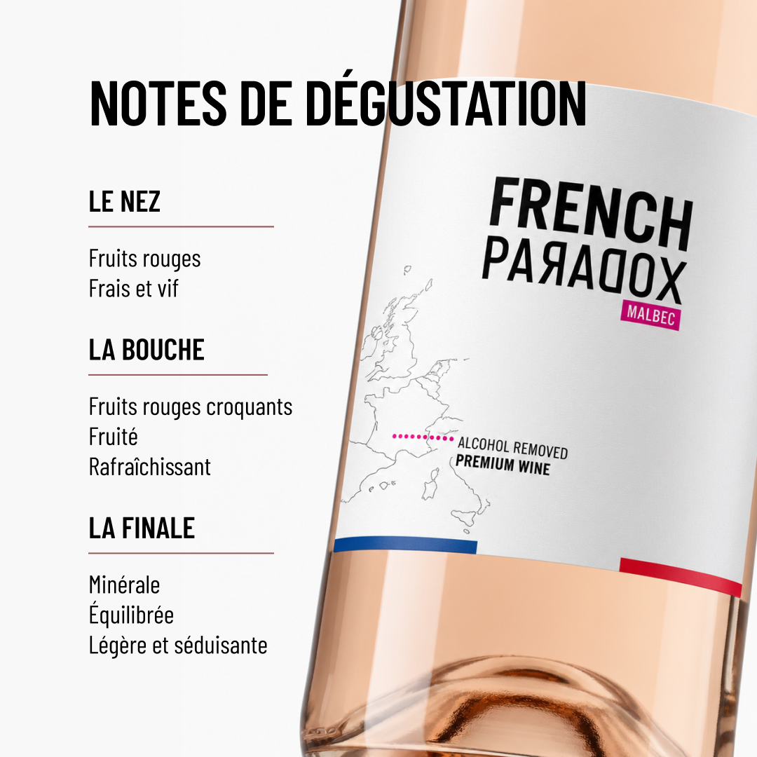 FRENCH PARADOX MALBEC ROSÉ: l'accord parfait quand on aime les vins frais.