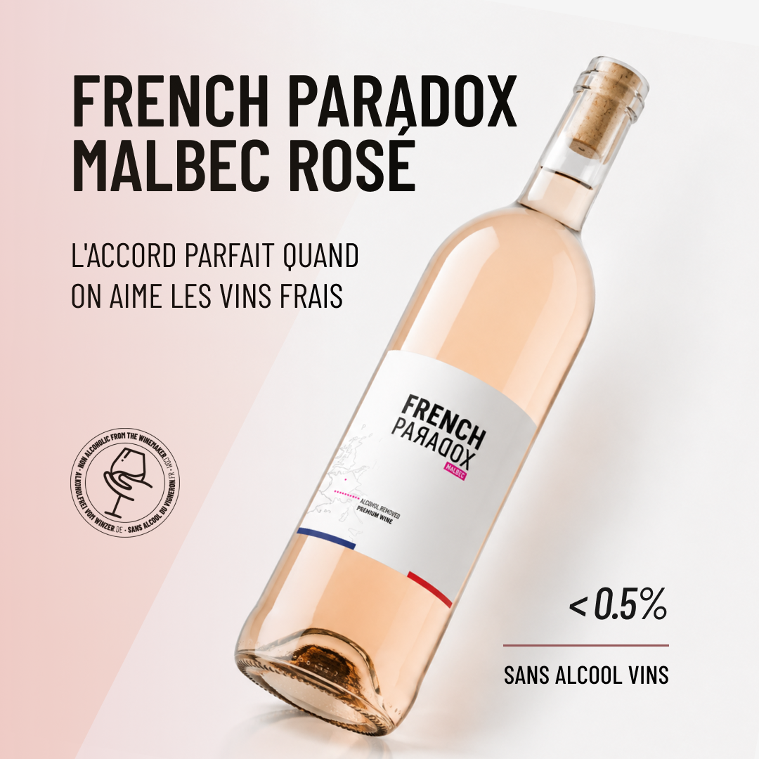 FRENCH PARADOX MALBEC ROSÉ: l'accord parfait quand on aime les vins frais.