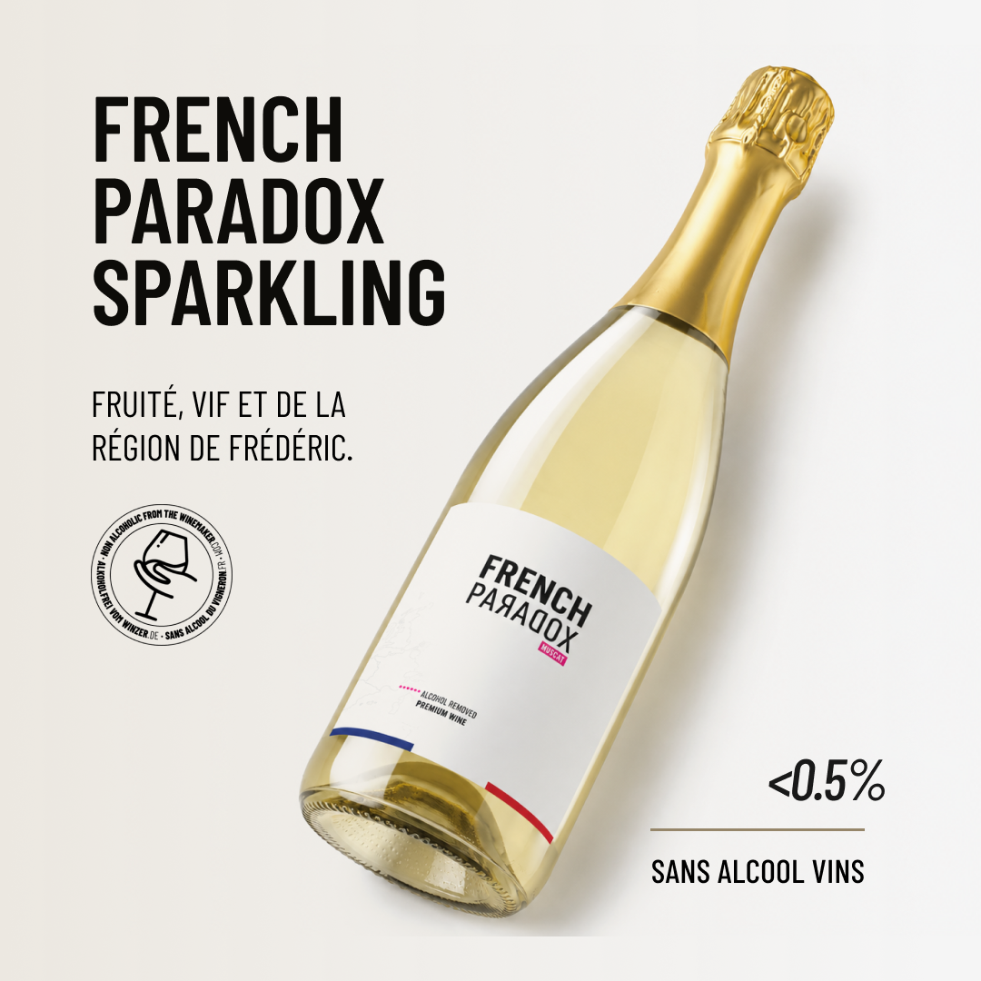 FRENCH PARADOX SPARKLING: fruité, vif et de la région de Frédéric.
