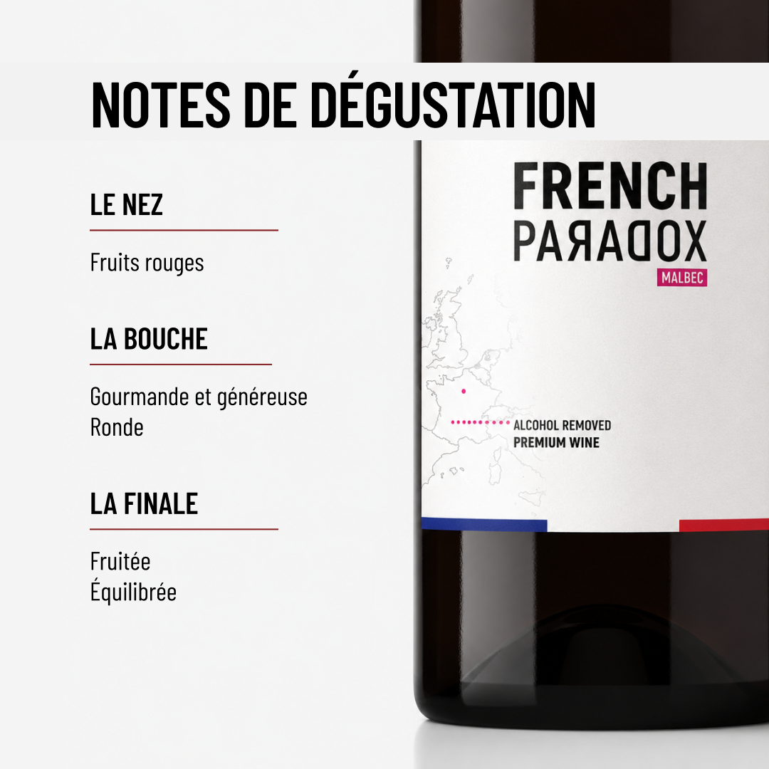 FRENCH PARADOX MALBEC : le cépage roi du pays de la Garonne, sans-alcool!