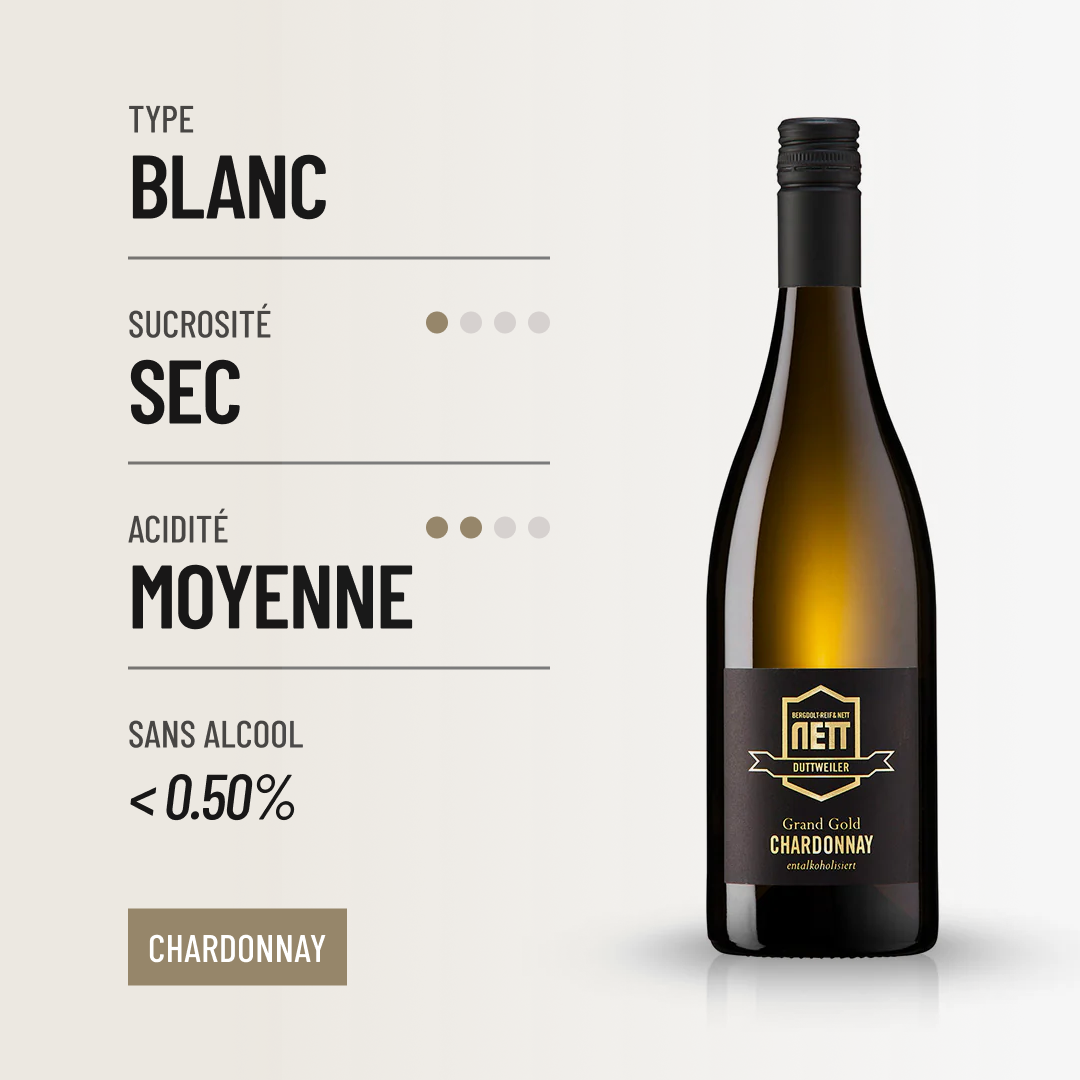 GRAND GOLD CHARDONNAY: une interprétation parfaite de ce cépage légendaire.
