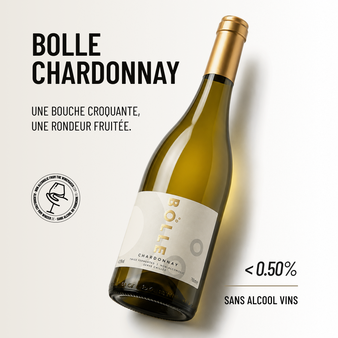 BOLLE CHARDONNAY: une bouche croquante, une rondeur fruitée.