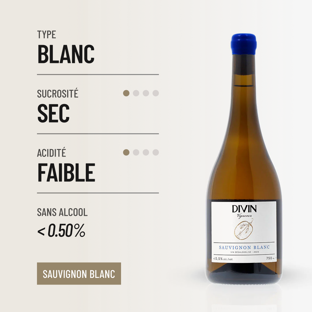 DIVIN VIGNERON: un Sauvignon Blanc gastronomique.