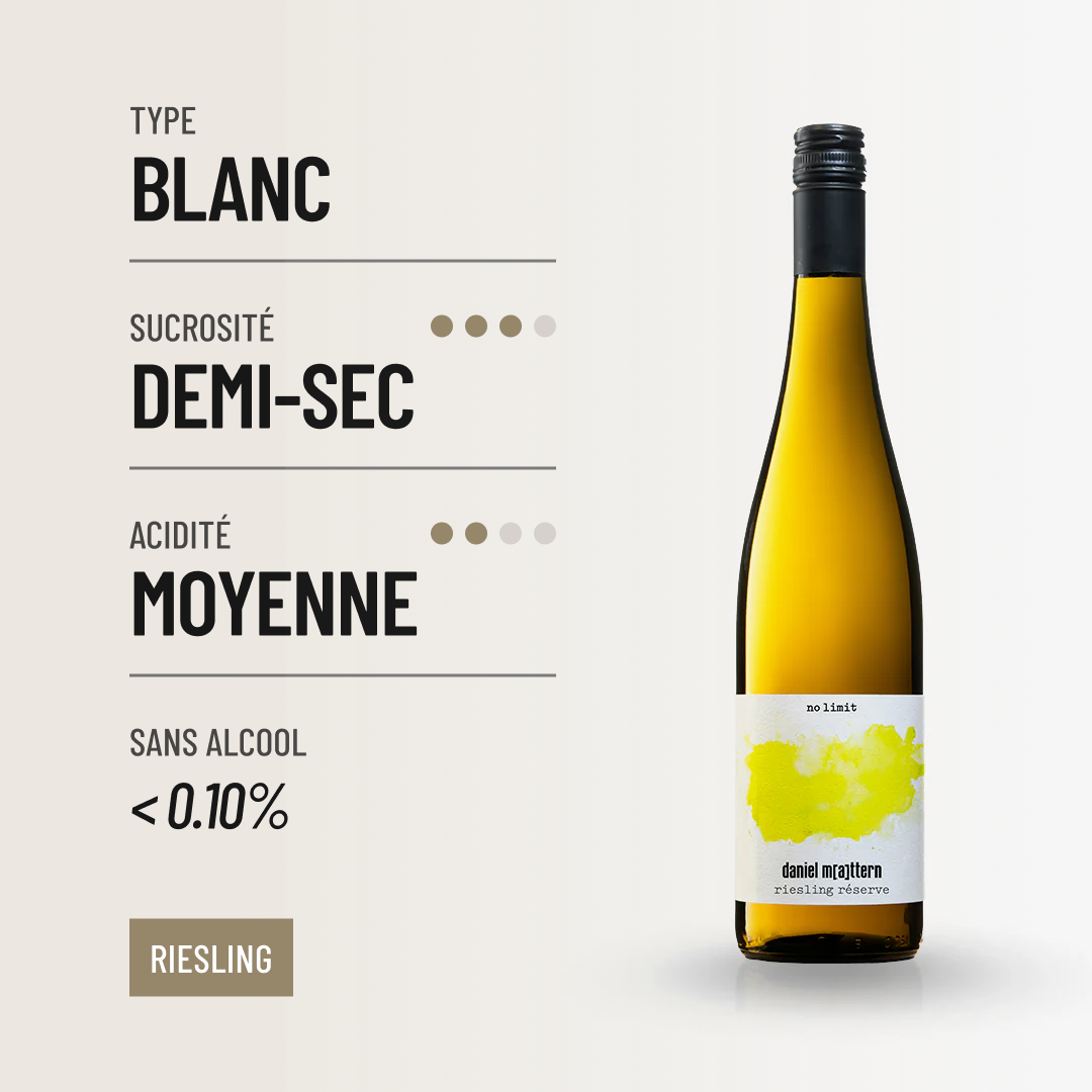 NOLIMIT RESERVE SPÄTLESE: le meilleur des arômes gourmands pour cette Vendanges Tardives sans-alcool.