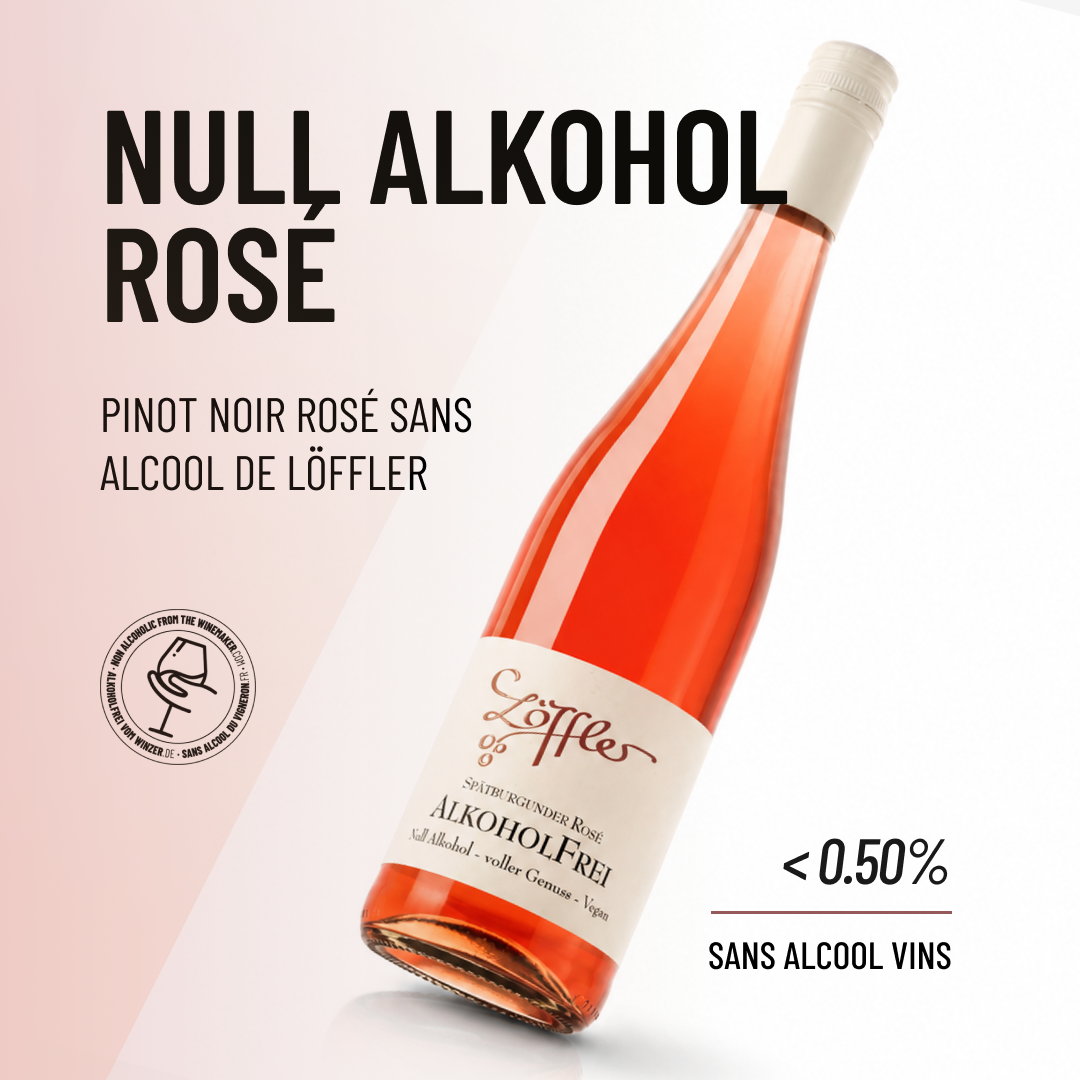 NULL ALKOHOL ROSÉ: Pinot noir rosé sans alcool de Löffler