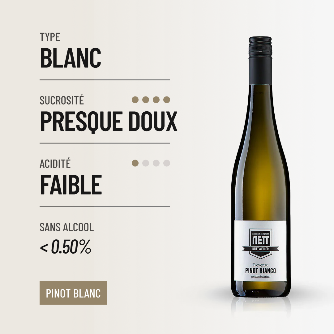 REVERSE PINOT BIANCO: un Pinot Blanc doux de Bergdolt-Nett