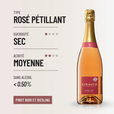 ROSÉ PUR BIO: Vin pétillant rosé par la Maison Strauch