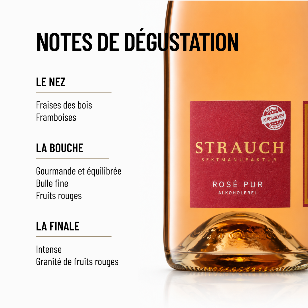 ROSÉ PUR BIO: Vin pétillant rosé par la Maison Strauch