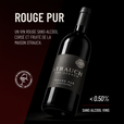 ROUGE PUR: un vin rouge sans-alcool corsé et fruité de la Maison Strauch.