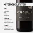ROUGE PUR: un vin rouge sans-alcool corsé et fruité de la Maison Strauch.