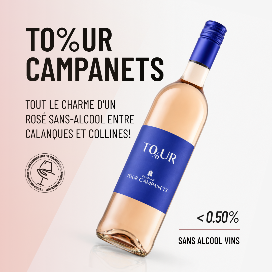 TO%UR CAMPANETS: tout le charme d'un rosé sans-alcool entre calanques et collines!