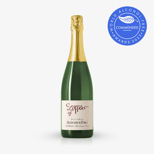 NULL ALKOHOL BLANC DE BLANCS: un sans alcool pétillant et frais de W&A Löffler