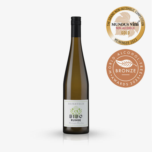 DESERTEUR RIESLING: Excellent vin sans alcool de Bibo Runge.