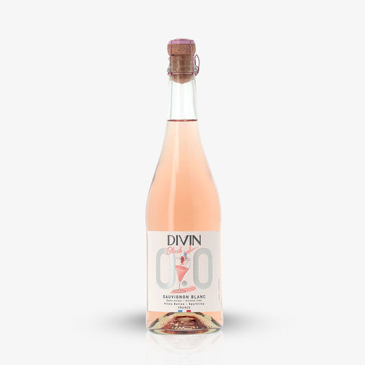 DIVIN PÉTILLANT ROSÉ: des bulles sans alcool au joli blush rosé.