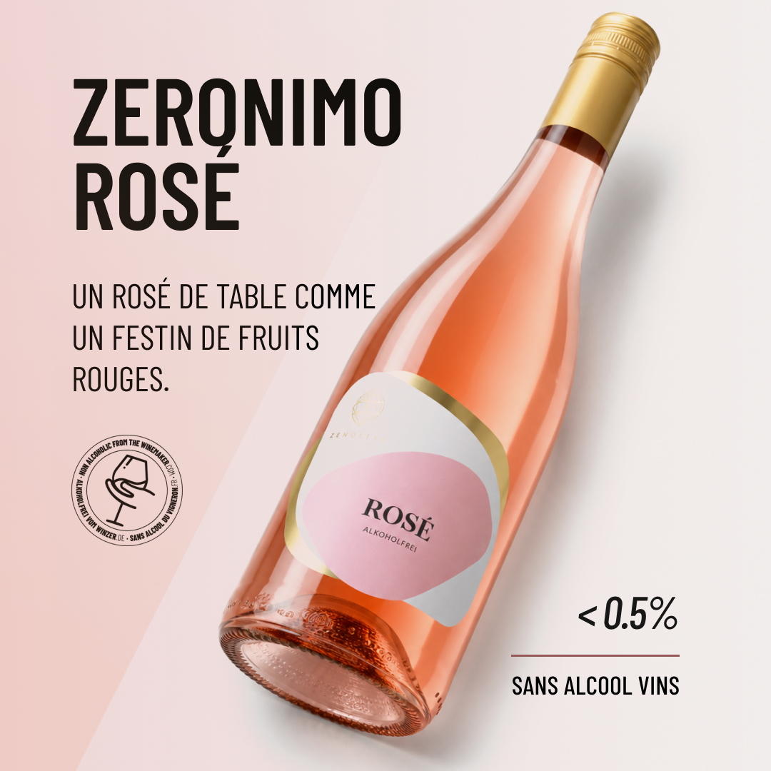 ZERONIMO ROSÉ: un rosé de table comme un festin de fruits rouges.